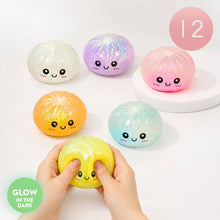 Load image into Gallery viewer, Glow In The Dark Bao Bun Dumpling Squeeze Squishy Stress Relief Toy