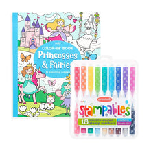 Load image into Gallery viewer, Princesses & Fairies Stampables Coloring Pack | OOLY