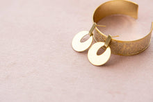 Load image into Gallery viewer, Golden Serenity Drop Circles Earrings