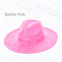 Load image into Gallery viewer, Suzie Q USA - Suede Large Eaves Peach Top Fedora Hat: Ivory