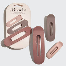 Load image into Gallery viewer, Flat Lay Claw Clip 3pc Flat - Ultra Glossy Terracotta | KITSCH
