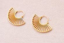 Load image into Gallery viewer, Radiant Sunflare Hoops Earrings