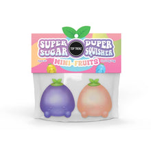 Load image into Gallery viewer, Super Duper Sugar Squisher - Mini Fruits 2 Pack set