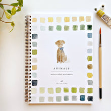 Load image into Gallery viewer, Animals watercolor workbook | emily lex studio