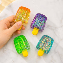 Load image into Gallery viewer, Sensibling Corp. - 12PCS - Glitter Popsicle Squeeze Squishy Stress Relief Toy