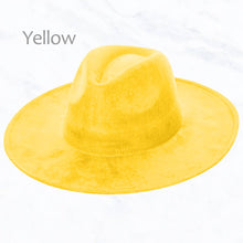 Load image into Gallery viewer, Suzie Q USA - Suede Large Eaves Peach Top Fedora Hat: Ivory