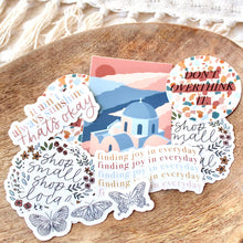 Load image into Gallery viewer, Sticker Finding Joy In Everyday, 3x1.5in
