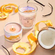Load image into Gallery viewer, Coconut + Chill Recyclable Tin Candle |Good Chemistry
