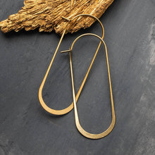 Load image into Gallery viewer, Cosmic Oval/Gold Vermeil Earrings