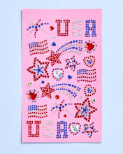 Load image into Gallery viewer, USA Face Gems | patriotic, fourth july, festival, americana | xo, Fetti
