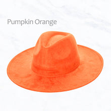 Load image into Gallery viewer, Suzie Q USA - Suede Large Eaves Peach Top Fedora Hat: Ivory