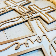 Load image into Gallery viewer, Faith, Hope, Love | Set of 3 Christian Crosses | Krafty Supply