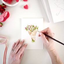 Load image into Gallery viewer, Love sweet love paintable notecard | emily lex studio