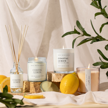 Load image into Gallery viewer, *NEW* Coastal Lemon 11 oz Soy Candle - Home Decor & Gifts |Sweet Water Decor
