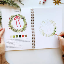 Load image into Gallery viewer, Christmas watercolor workbook | emily lex studio