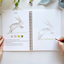 Load image into Gallery viewer, Animals watercolor workbook | emily lex studio
