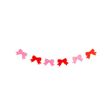 Load image into Gallery viewer, Pink and Red Felt Bow Banner |My Mind’s Eye