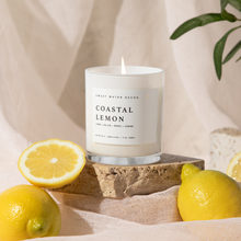 Load image into Gallery viewer, *NEW* Coastal Lemon 11 oz Soy Candle - Home Decor & Gifts |Sweet Water Decor