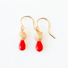 Load image into Gallery viewer, Lime |Tiny Earrings Small bead earrings Little color drop earrings