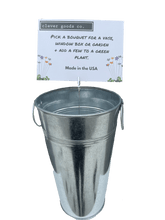 Load image into Gallery viewer, Galvanized Bucket Display & Sign