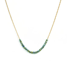 Load image into Gallery viewer, Navy | Delicate Crystal Accented Necklace | Splendid Iris