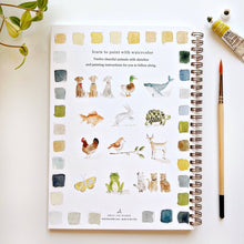 Load image into Gallery viewer, Animals watercolor workbook | emily lex studio