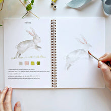 Load image into Gallery viewer, Animals watercolor workbook | emily lex studio