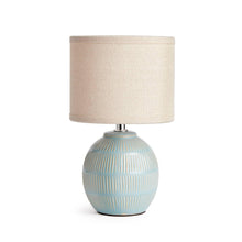 Load image into Gallery viewer, Antoni Mini Lamp, Soft Blue: Soft Blue/Natural / Ceramic Fabric Wiring
