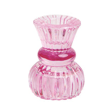 Load image into Gallery viewer, Small Hot Pink Glass | Candle Holder
