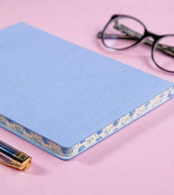 Load image into Gallery viewer, Floral Artisan Notebook (Blank Journal) | Duck Egg Blue | Microcosm Publishing & Distribution -