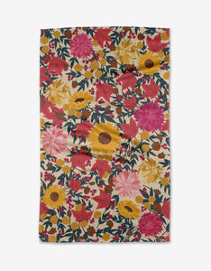 Autumn Blooms Tea Towel | Geometry