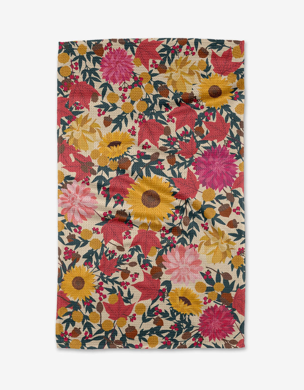 Autumn Blooms Tea Towel | Geometry