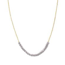 Load image into Gallery viewer, White |  Delicate Crystal Accented Necklace | Splendid Iris
