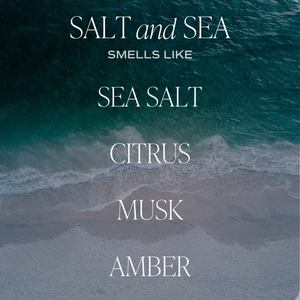 Salt and Sea 11 oz Soy Candle - Home Decor & Gifts |Sweet Water Decor
