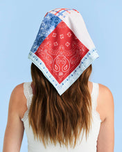 Load image into Gallery viewer, Patriotic Banner | America 250 Patchwork Headscarf | xo, Fetti
