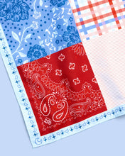 Load image into Gallery viewer, Patriotic Banner | America 250 Patchwork Headscarf | xo, Fetti
