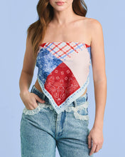 Load image into Gallery viewer, Patriotic Banner | America 250 Patchwork Headscarf | xo, Fetti

