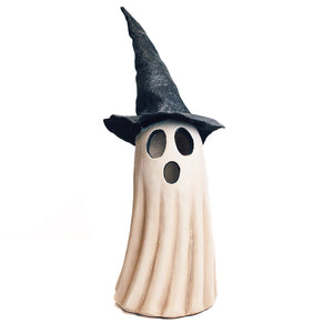 A Cheerful Giver - Witch Hat Ghost with LED Lights