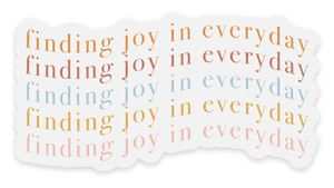 Sticker Finding Joy In Everyday, 3x1.5in