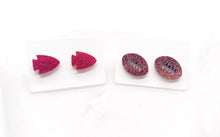 Load image into Gallery viewer, Red Arrowhead KC Kansas City Chiefs Acrylic Stud Earring
