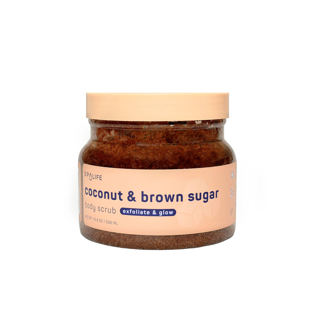 Coconut & Brown Sugar Exfoliating Body Scrub | My Spa Life