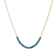 Load image into Gallery viewer, Aqua Delicate Crystal Accented Necklace | Splendid Iris
