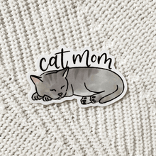 Load image into Gallery viewer, Sticker Cat Mom 2x3in
