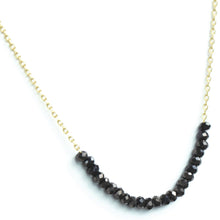 Load image into Gallery viewer, Black | Delicate Crystal Accented Necklace | Splendid Iris
