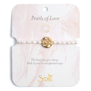Pearl Affirmation Bracelet - Love/Gold |Scout Curated Wears