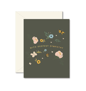 With Deepest Sympathy Greeting Card | Ginger P. Designs