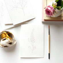 Load image into Gallery viewer, Garden flowers paintable notecards  | emily lex studio
