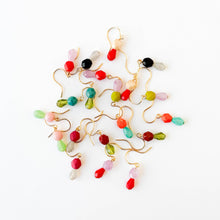 Load image into Gallery viewer, Lime |Tiny Earrings Small bead earrings Little color drop earrings
