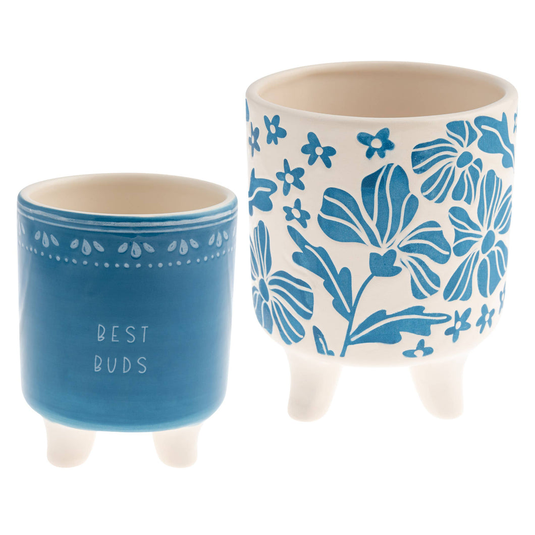 Wax Resist Planters Set: Best Buds | Karma