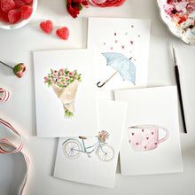 Load image into Gallery viewer, Love sweet love paintable notecard  | emily lex studio
